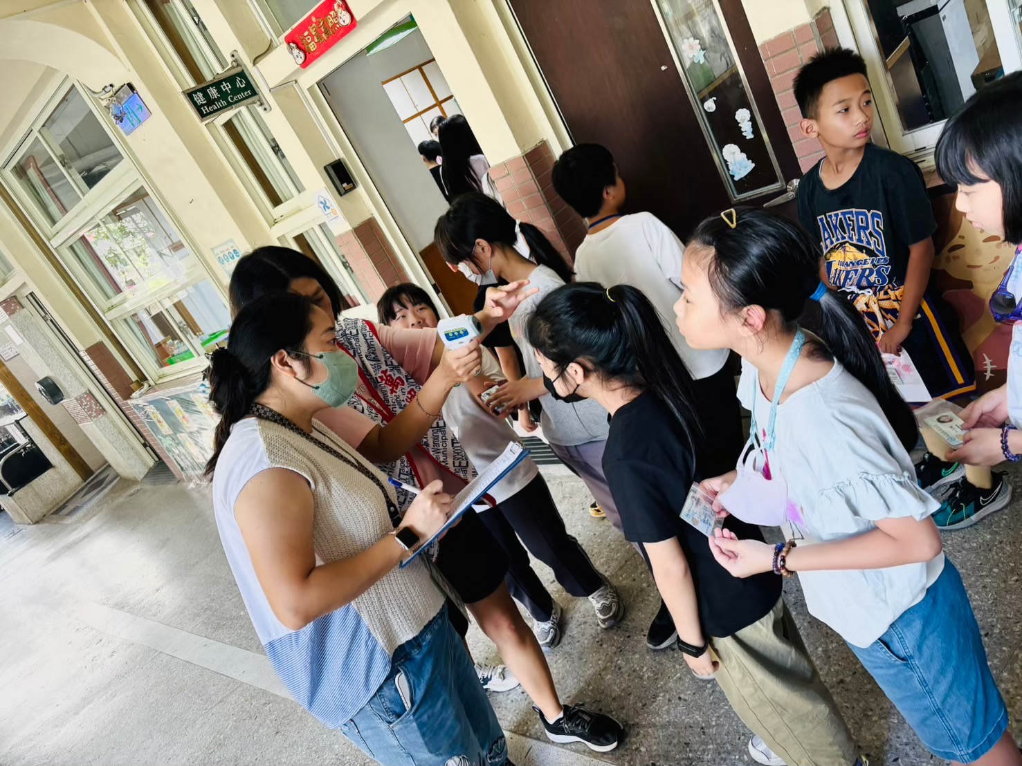 楊佩瑜與學生互動照