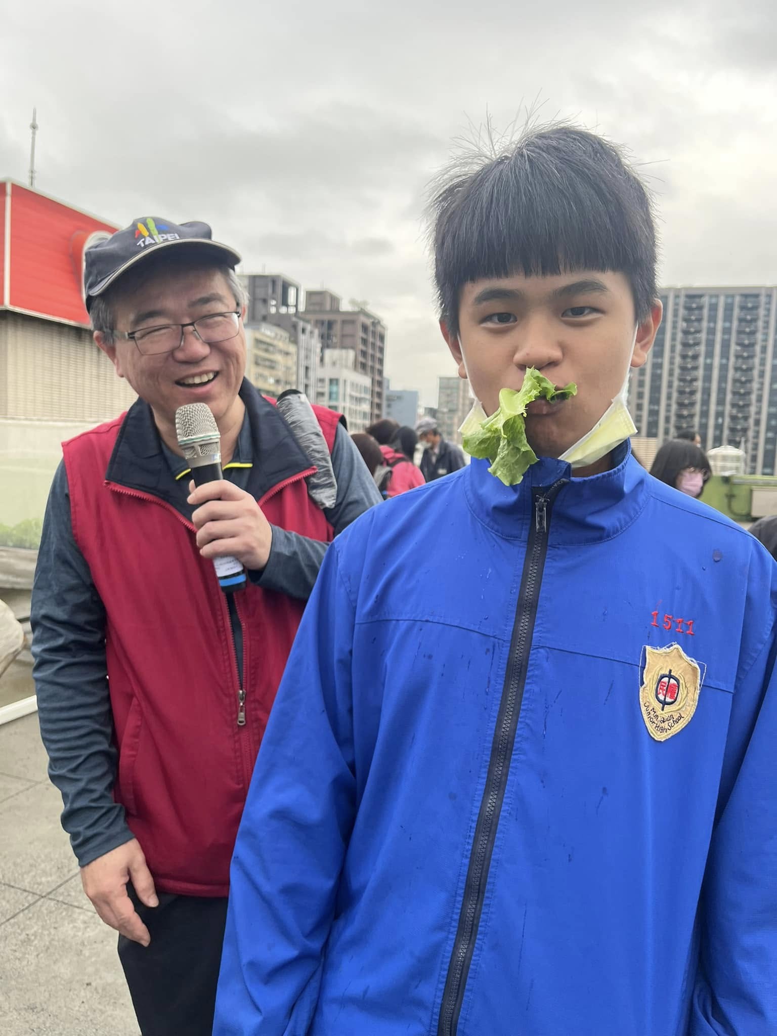 蔡聰暉與學生互動照